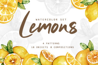 Lemonade Watercolor Set: Fresh Illustrations