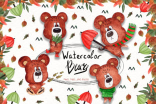 Watercolor Bears Collection: Soft Illustrations