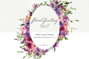 Watercolor Floral Frames & Illustrations