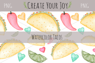 Watercolor Taco Set: Fresh Illustrations