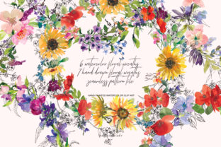 Watercolor Wreath Illustrations for Editors